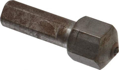 Made in USA - 1 Carat Turntable Head Single Point Diamond Dresser - 1-1/4" Long x 7/16" Shank Diam, 5/8" Long x 5/8" Thick Head - Exact Tool & Supply