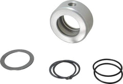 Allied Machine and Engineering - 1/2 NPT, 2-1/4" ID x 3-3/4" OD, Rotary Coolant Adapter for Indexable Tools - 1-3/4" Thick, 1/2 NC" Drive Rod Thread, 1-3/4" OAL, Series T-A - Exact Tool & Supply