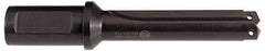 Allied Machine and Engineering - Series 4, 1-29/32 to 2-9/16" Diam, 1-1/2" Diam Straight Shank, Straight Flute Spade Drill - 34-5/8" Max Depth, 36-3/16" Body Length, 40" OAL, Extended Length, Through Coolant - Exact Tool & Supply