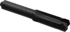 Allied Machine and Engineering - Series B, 1-1/4 to 1-3/4" Diam, 1" Diam Straight Shank, Straight Flute Spade Drill - 3-1/2" Max Depth, 4-3/32" Body Length, 7" OAL, Short Length, Through Coolant - Exact Tool & Supply