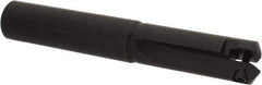 Allied Machine and Engineering - Series A, 31/32 to 1-3/8" Diam, 1" Diam Straight Shank, Straight Flute Spade Drill - 3" Max Depth, 3-17/32" Body Length, 6-1/2" OAL, Short Length - Exact Tool & Supply