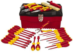 Wiha - 25 Piece Insulated Hand Tool Set - Comes in Molded Case - Exact Tool & Supply