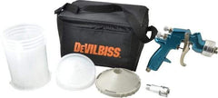 DeVilbiss - Gravity Feed Paint Spray Gun - 24 oz Capacity, 100 Max psi, 9.9 to 40 CFM, For Enamels, Epoxies, Lacquers, Polyurethanes, Primers, Sealers, Stains, Thinned Latex, Varnishes - Exact Tool & Supply
