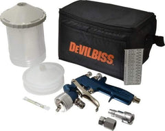 DeVilbiss - Siphon Feed Paint Spray Gun - 24 oz Capacity, 100 Max psi, 9.9 to 40 CFM, For Enamels, Epoxies, Lacquers, Polyurethanes, Primers, Sealers, Stains, Thinned Latex, Varnishes - Exact Tool & Supply