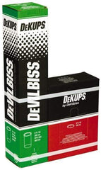 DeVilbiss - Paint Sprayer Cup - Disposable Cups and Lids, 32 Pack, Compatible with Siphon and Gravity Spray Guns - Exact Tool & Supply