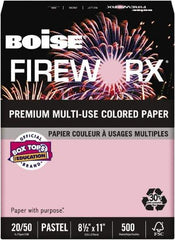 Boise - 8-1/2" x 11" Pink Colored Copy Paper - Use with Laser Printers, Copiers, Plain Paper Fax Machines, Multifunction Machines - Exact Tool & Supply