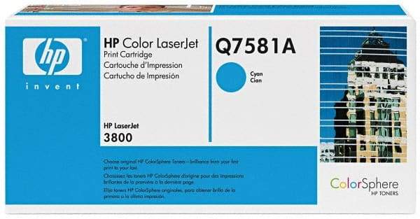 Hewlett-Packard - Cyan Toner Cartridge - Use with HP Color LaserJet 3800, CP3505 - Exact Tool & Supply