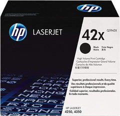 Hewlett-Packard - Black Toner Cartridge - Use with HP LaserJet 4250, 4350 - Exact Tool & Supply