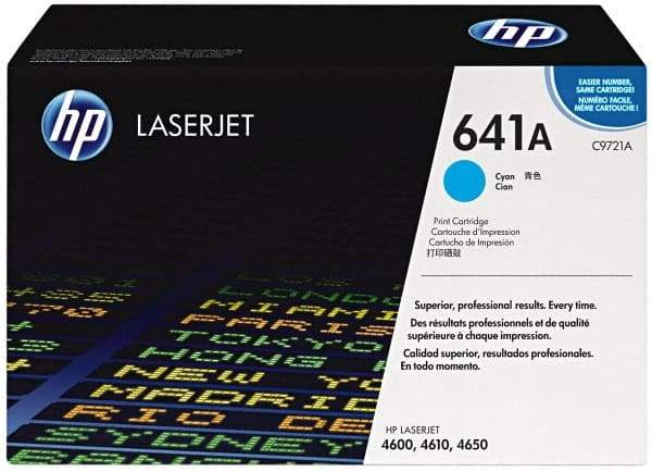 Hewlett-Packard - Cyan Toner Cartridge - Use with HP Color LaserJet 4600, 4650 - Exact Tool & Supply