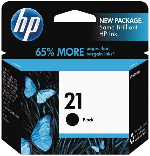 Hewlett-Packard - Black Ink Cartridge - Use with HP Deskjet D2230, D2345, D2360, D2430, D2445, D2460, F340, F380, F2140, F2180, F2240 - Exact Tool & Supply