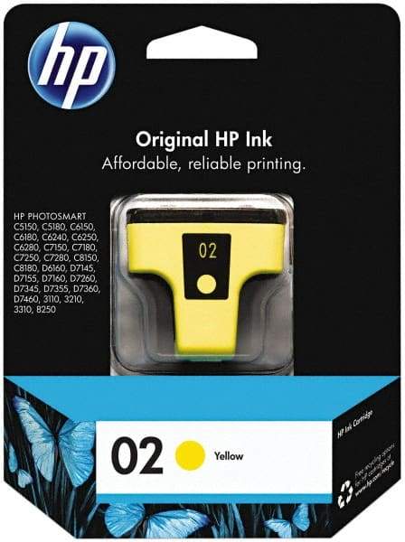 Hewlett-Packard - Yellow Ink Cartridge - Use with HP PhotoSmart 3110, 2110, 3310, 8250, C5150, C6150, C6180, C6240, C6250, C6280, C7150, C7180, C7250, C7280, C8150, C8180, D6160, D7175, D7155, D7160, D7260, D7345, D7355, D7360, D7460 - Exact Tool & Supply