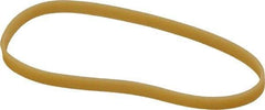 Alliance - 3 Inch Circumference, 1/8 Inch Wide, Pale Crepe Gold Rubber Band Strapping - 1,100 Pieces - Exact Tool & Supply