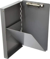 Saunders - 10 Inch Long x 6 Inch Wide x 1 Inch High, Clip Board - Silver - Exact Tool & Supply