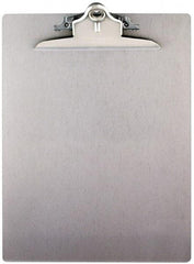Saunders - 13-1/4 Inch Long x 9 Inch Wide x 1-3/4 Inch High, Clip Board - Silver - Exact Tool & Supply