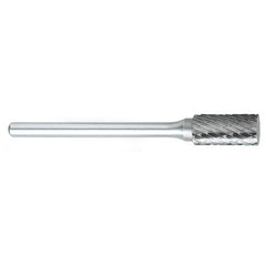 ‎SC-51 -1/4 × 1/2 LOC × 1/8 Shank × 1-1/2 OAL Cylindrical Ball Nose Carbide Medium Tough Cut Burr - Exact Tool & Supply
