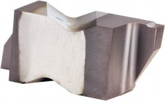 Kennametal - 3M175NG K Grade KCU25, 1.75mm Cutting Width Carbide Grooving Insert - 2.39mm Max Depth of Cut, Right Hand, 0.19mm Corner Radius, AlTiN Finish - Exact Tool & Supply