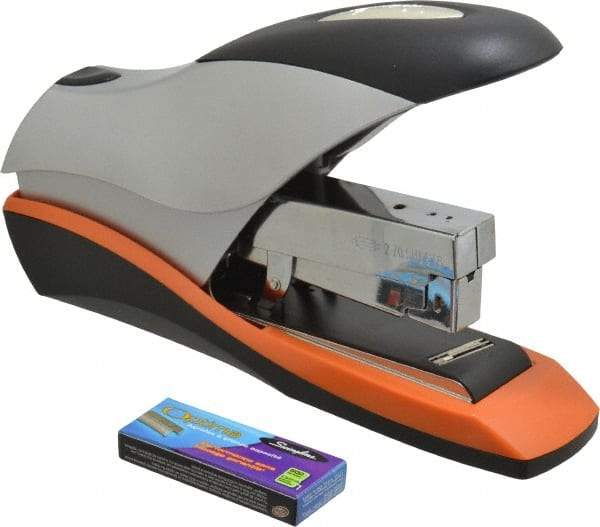 Swingline - 70 Sheet Desktop Stapler - Silver, Orange and Black - Exact Tool & Supply