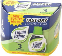 Paper Mate Liquid Paper - Fast Dry Correction Fluid - 22 ml - Exact Tool & Supply