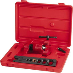 Value Collection - 3/16 to 5/8" Pipe Capacity, Flaring Tool Kit - 6 Pieces, Cuts Copper - Exact Tool & Supply