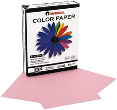 UNIVERSAL - 8-1/2" x 11" Pink Copy Paper - Use with Laser Printers, Copiers, Offset Presses, Spirit Duplicators - Exact Tool & Supply