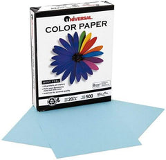 UNIVERSAL - 8-1/2" x 11" Blue Copy Paper - Use with Laser Printers, Copiers, Offset Presses, Spirit Duplicators - Exact Tool & Supply