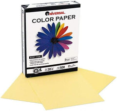 UNIVERSAL - 8-1/2" x 11" Canary Copy Paper - Use with Laser Printers, Copiers, Offset Presses, Spirit Duplicators - Exact Tool & Supply