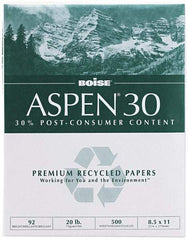Boise - 8-1/2" x 11" White Copy Paper - Use with Laser Printers, High-Speed Copiers, Plain Paper Fax Machines - Exact Tool & Supply