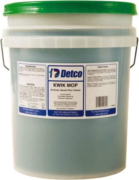 Detco - 5 Gal Pail Cleaner - Use on Resilient Flooring - Exact Tool & Supply
