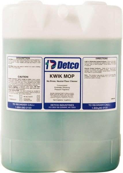Detco - 5 Gal Container Cleaner - Use on Resilient Flooring - Exact Tool & Supply