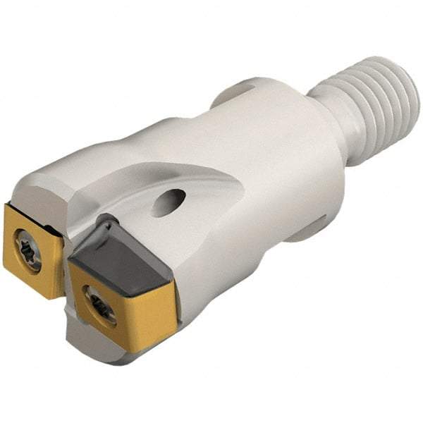 Iscar - 32mm Cut Diam, 3mm Max Depth of Cut, Indexable Plunge End Mill - M16 Modular Connection, HTP LNHT 1006 Insert Style, HTP-M-LN10 Toolholder Style, Through Coolant, Series FlexFit, TangPlunge - Exact Tool & Supply