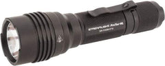 Streamlight - White LED Bulb, 750 Lumens, Industrial/Tactical Flashlight - Black Aluminum Body, 2 CR123A Lithium Batteries Included - Exact Tool & Supply