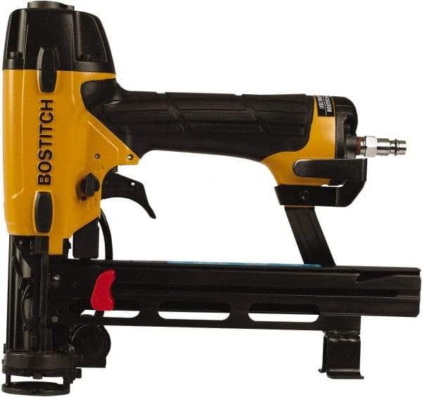 Stanley Bostitch - 5/16" Crown, 18 Gauge, 160 Staple Capacity Power Stapler - 1/4" Inlet, 70 to 100 psi Air Pressure, - Exact Tool & Supply