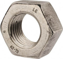 Value Collection - M33x3.50 Metric Coarse Stainless Steel Right Hand Hex Nut - 50mm Across Flats, 26mm High, Uncoated - Exact Tool & Supply