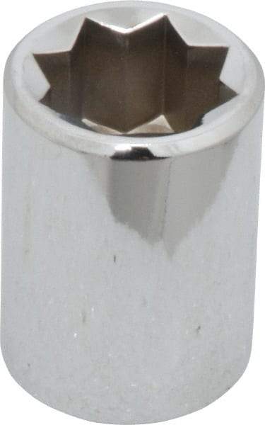 Proto - 5/8", 1/2" Drive, Standard Hand Socket - 8 Points, 1-1/2" OAL, Alloy Steel, Chrome Finish - Exact Tool & Supply