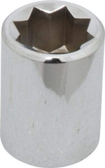 Proto - 5/8", 1/2" Drive, Standard Hand Socket - 8 Points, 1-1/2" OAL, Alloy Steel, Chrome Finish - Exact Tool & Supply