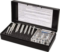 Value Collection - 1/8 to 3/4 Inch Diameter Shim Punch and Die Set - 1/8, 3/16, 1/4, 5/16, 3/8, 7/16, 1/2, 5/8 and 3/4 Inch Diameter, 9 Piece - Exact Tool & Supply