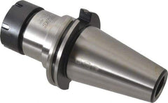 Parlec - 3mm to 30mm Capacity, 4.12" Projection, CAT50 Taper Shank, ER40 Collet Chuck - 8.12" OAL - Exact Tool & Supply