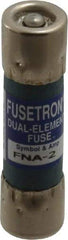 Cooper Bussmann - 250 VAC, 2 Amp, Time Delay Pin Indicator Fuse - Fuse Holder Mount, 1-1/2" OAL, 10 at 125 V kA Rating, 13/32" Diam - Exact Tool & Supply