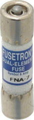 Cooper Bussmann - 125 VAC, 7 Amp, Time Delay Pin Indicator Fuse - Fuse Holder Mount, 1-1/2" OAL, 10 at AC kA Rating, 13/32" Diam - Exact Tool & Supply