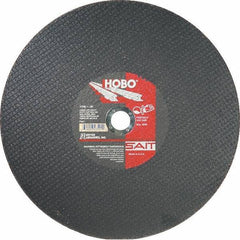 Sait - 16" Aluminum Oxide Cutoff Wheel - 1/8" Thick, 1" Arbor, 4,800 Max RPM, Use with Portable Tools - Exact Tool & Supply