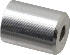Mag-Mate - 8-32 Thread, 3/8" Diam, 1/2" High, 0.65 Lb Average Pull Force, Neodymium Rare Earth Pot Magnet - 1/4" Tapped Hole Depth, Nickel Plated, Aluminum Insulated - Exact Tool & Supply