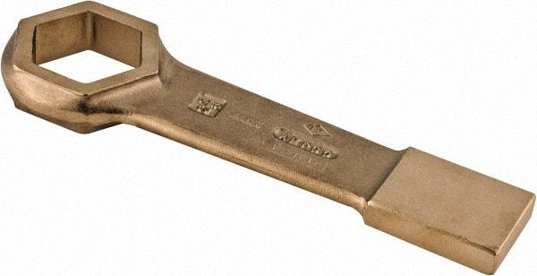 Ampco - 2-3/8" 6 Point Striking Box Wrench - Single End, 12-1/4" OAL, Aluminum Bronze - Exact Tool & Supply