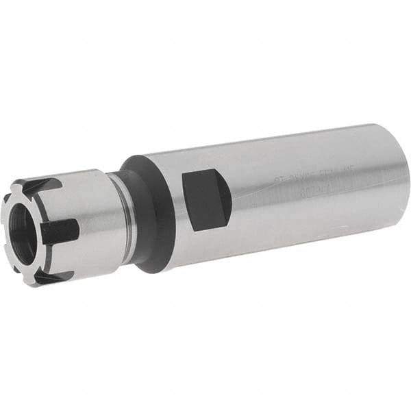 Iscar - 0.5mm to 10mm Capacity, 28mm Projection, Straight Shank, ER16 Collet Chuck - 93mm OAL, 25mm Shank Diam - Exact Tool & Supply