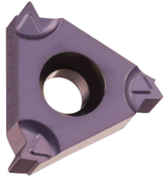 Hertel - 16EL External Left Hand ISO Laydown Threading Insert - Grade HG225TR, TiAlN Coated Carbide, 3/8" Inscribed Circle - Exact Tool & Supply