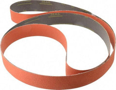 3M - 2" Wide x 132" OAL, 60 Grit, Ceramic Abrasive Belt - Ceramic, Medium, Coated, YF Weighted Cloth Backing, Wet/Dry, Series 777F - Exact Tool & Supply