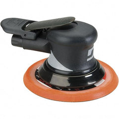 Dynabrade - 12,000 OPM, 18 CFM Air Consumption, Palm Air Orbital Sander - Round Pad, 1/4 NPT Inlet - Exact Tool & Supply
