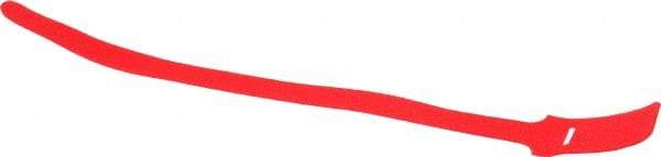 SpeedTech - 15" Long Red Nylon & Polyethylene Hook & Loop Strap - 50 Lb Tensile Strength - Exact Tool & Supply