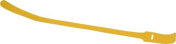 SpeedTech - 15" Long Yellow Nylon & Polyethylene Hook & Loop Strap - 50 Lb Tensile Strength - Exact Tool & Supply