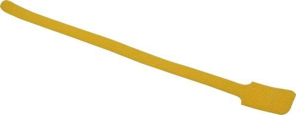 SpeedTech - 11" Long Yellow Nylon & Polyethylene Hook & Loop Strap - 40 Lb Tensile Strength - Exact Tool & Supply
