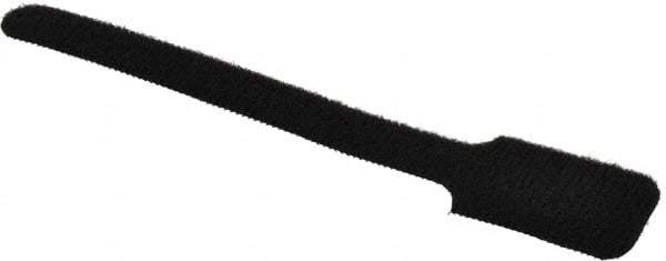 SpeedTech - 6" Long Black Nylon & Polyethylene Hook & Loop Strap - 40 Lb Tensile Strength - Exact Tool & Supply